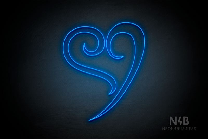 Cursive Heart - LED neon sign