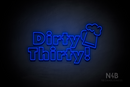 "Dirty Thirty" Beer Mug (Fairytale font) - LED neon sign