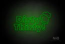 "Dirty Thirty" Beer Mug (Fairytale font) - LED neon sign