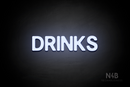 "DRINKS" (Adventure font) - LED neon sign