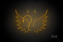 Devil Wings and Horn - LED neon sign
