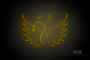 Devil Wings and Horn - LED neon sign