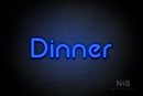 "Dinner" (Mountain font) - LED neon sign