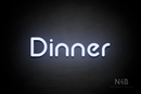 "Dinner" (Mountain font) - LED neon sign
