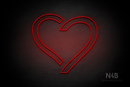 Disconnected heart - LED neon sign