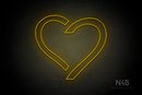 Disconnected heart - LED neon sign
