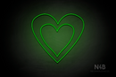 Double Heart - LED neon sign