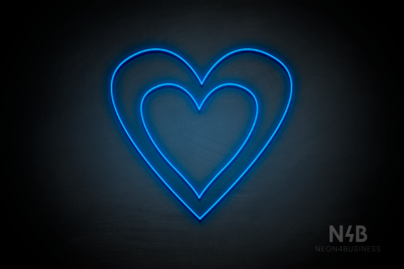 Double Heart - LED neon sign
