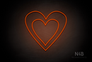Double Heart - LED neon sign