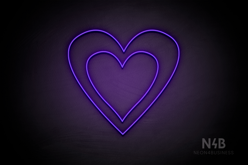 Double Heart - LED neon sign
