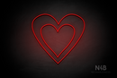 Double Heart - LED neon sign