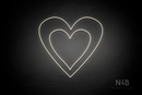 Double Heart - LED neon sign