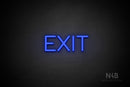 "EXIT" (Cooper font) - LED neon sign