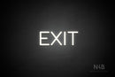 "EXIT" (Cooper font) - LED neon sign