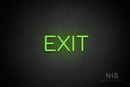 "EXIT" (Cooper font) - LED neon sign