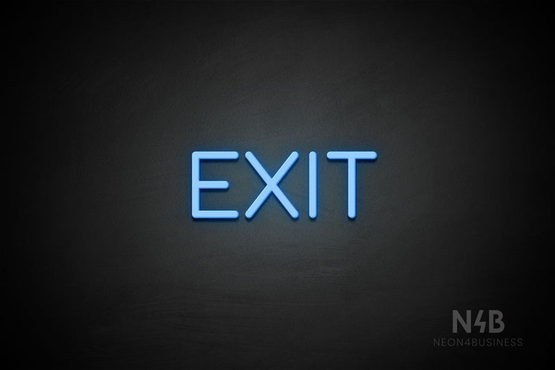 "EXIT" (Cooper font) - LED neon sign