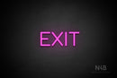 "EXIT" (Cooper font) - LED neon sign