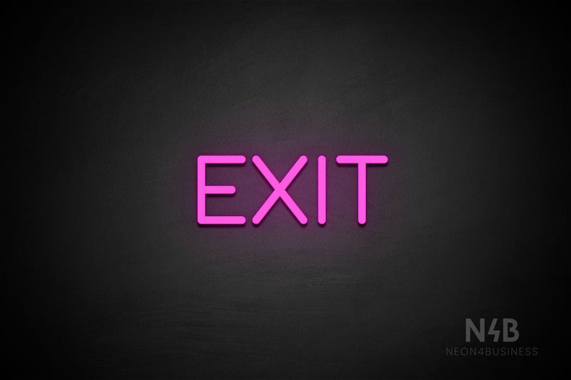 "EXIT" (Cooper font) - LED neon sign