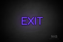 "EXIT" (Cooper font) - LED neon sign
