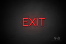 "EXIT" (Cooper font) - LED neon sign