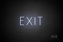 "EXIT" (Genius font) - LED neon sign