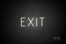 "EXIT" (Genius font) - LED neon sign