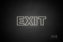 "EXIT" (Seconds font) - LED neon sign