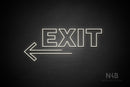"EXIT" (left arrow, Seconds font) - LED neon sign