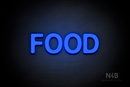 "FOOD" (Adventure font) - LED neon sign