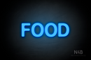 "FOOD" (Adventure font) - LED neon sign