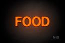 "FOOD" (Adventure font) - LED neon sign