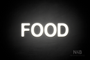 "FOOD" (Adventure font) - LED neon sign