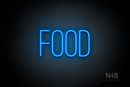 "FOOD" (Diamond font) - LED neon sign