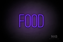 "FOOD" (Diamond font) - LED neon sign