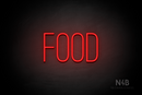 "FOOD" (Diamond font) - LED neon sign