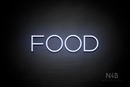 "FOOD" (Reason font) - LED neon sign