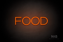 "FOOD" (Reason font) - LED neon sign