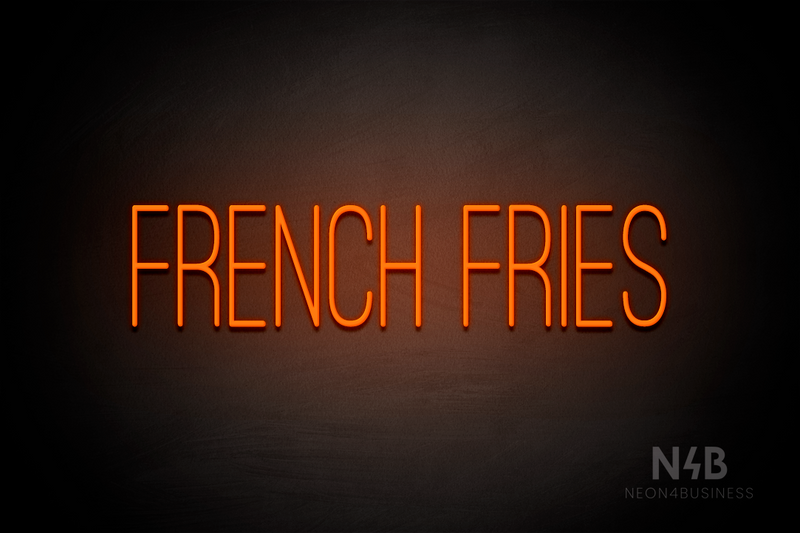 "FRENCH FRIES" (Diamond font) - LED neon sign