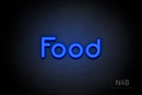 "Food" (Mountain font) - LED neon sign