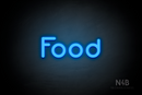 "Food" (Mountain font) - LED neon sign