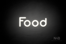 "Food" (Mountain font) - LED neon sign
