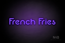 "French Fries" (Mountain font) - LED neon sign