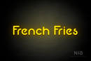"French Fries" (Mountain font) - LED neon sign