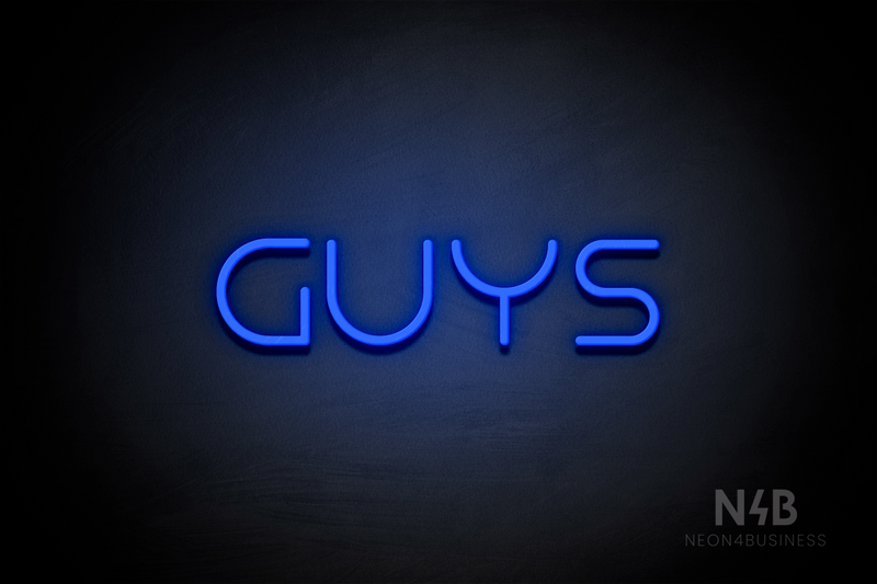 "Guys" (Nonna font) - LED neon sign