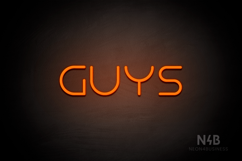 "Guys" (Nonna font) - LED neon sign