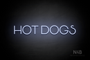 "HOT DOGS" (Reason font) - LED neon sign