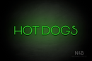 "HOT DOGS" (Reason font) - LED neon sign
