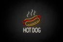 Hot Dog ("HOT DOG" at the bottom Cooper font) - LED neon sign