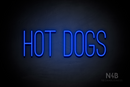 "HOT DOGS" (Diamond font) - LED neon sign
