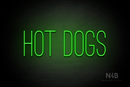 "HOT DOGS" (Diamond font) - LED neon sign